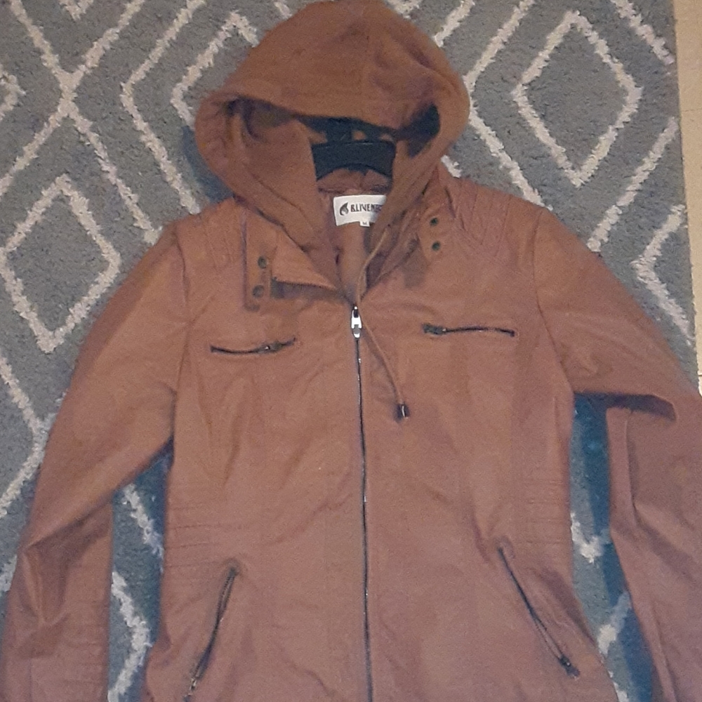 Faux leather jacket